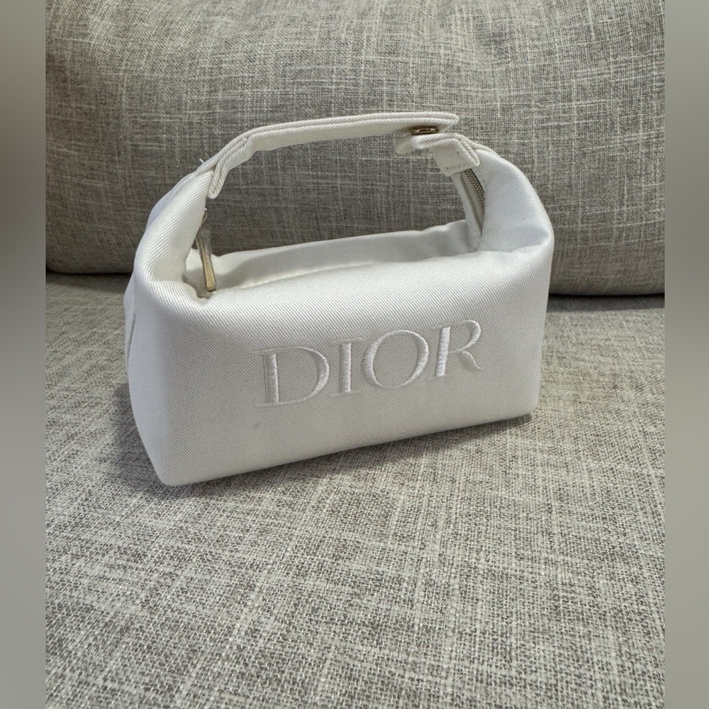 Brand NEW Dior white trousse pouch